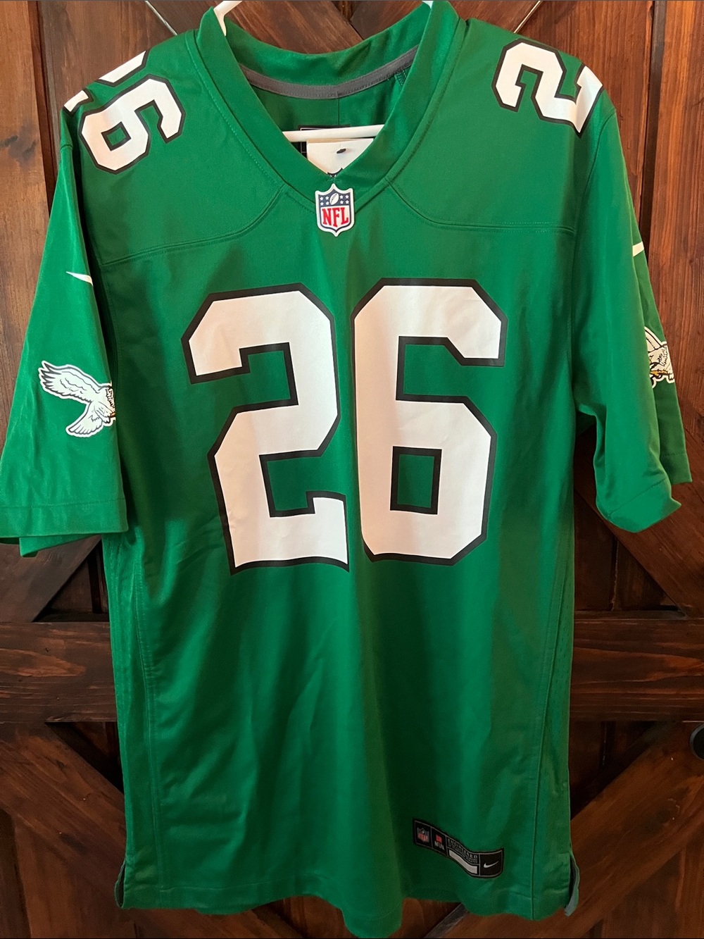 NFL Eagles Barkley #26 Green Nike Jersey